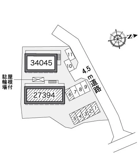 ★手数料０円★豊中市宮山町　月極駐車場（LP）